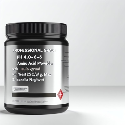 pH 4,0-6,0 Aminosäurepulver mit Hefe 25CFU/g Max Salmonella negativ professionelle Qualität